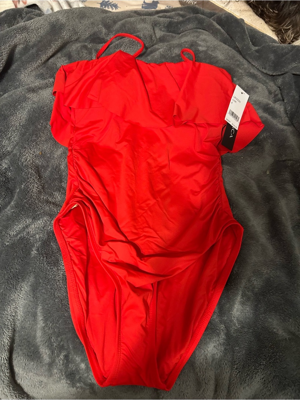 La Blanca Cherry Red One-Piece Swimsuit